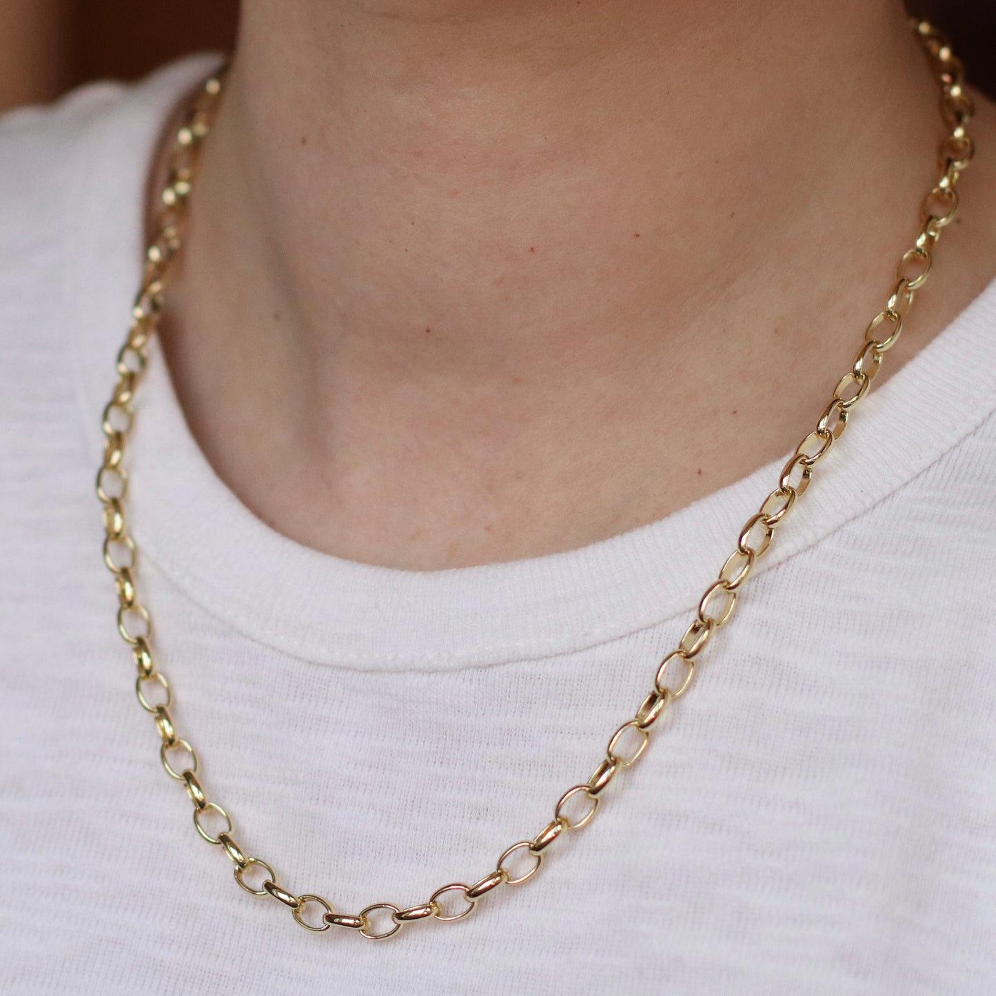 Dune Chain | Oval Rolo Chain, 5x7mm