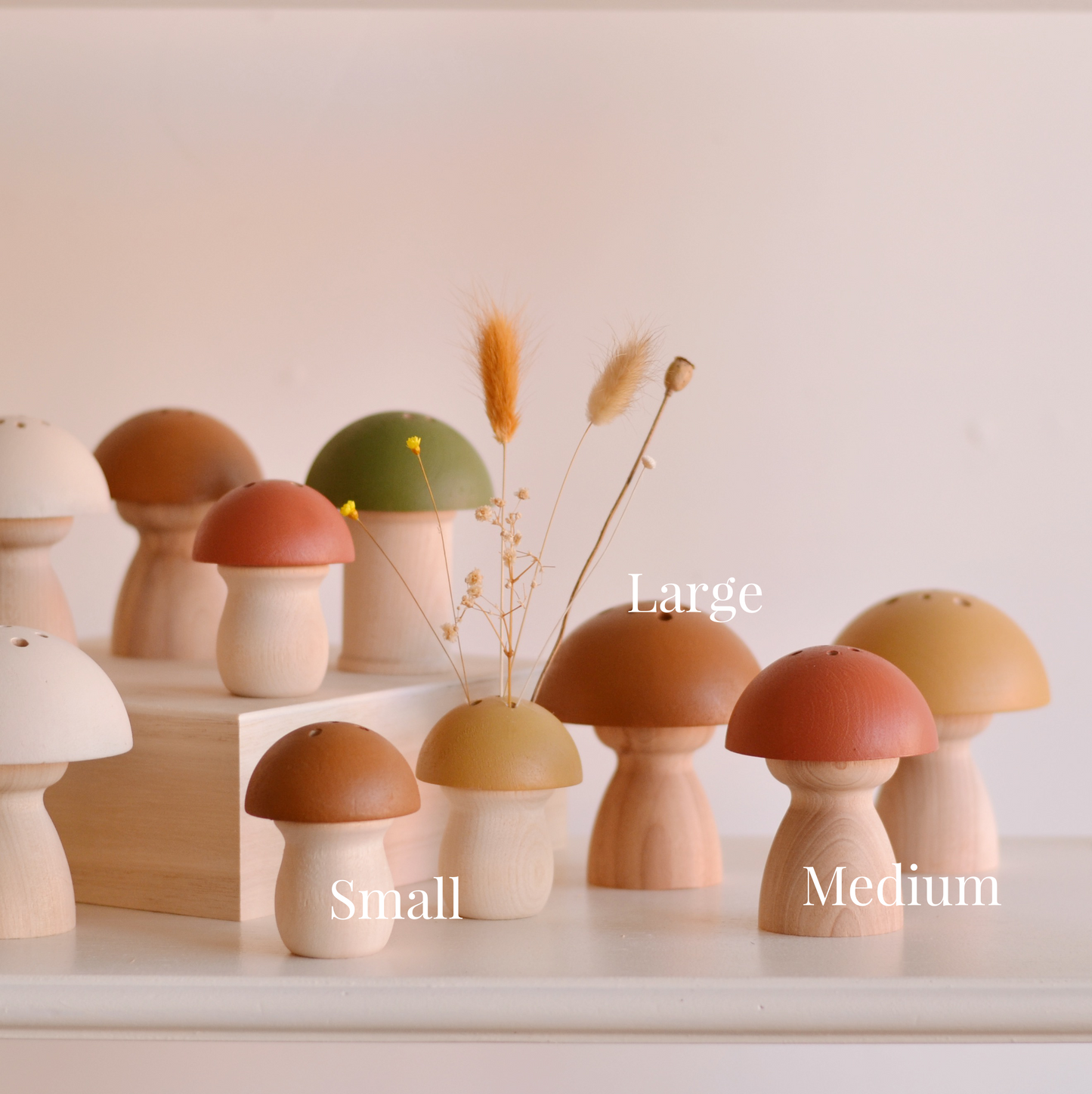 Stacy Wong | Cream Mushroom Ikebana Vase, choose your size