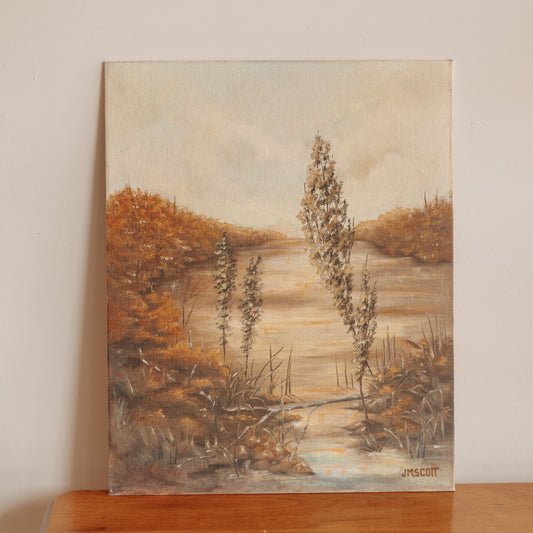 Golden River Scene, 16" x 20"