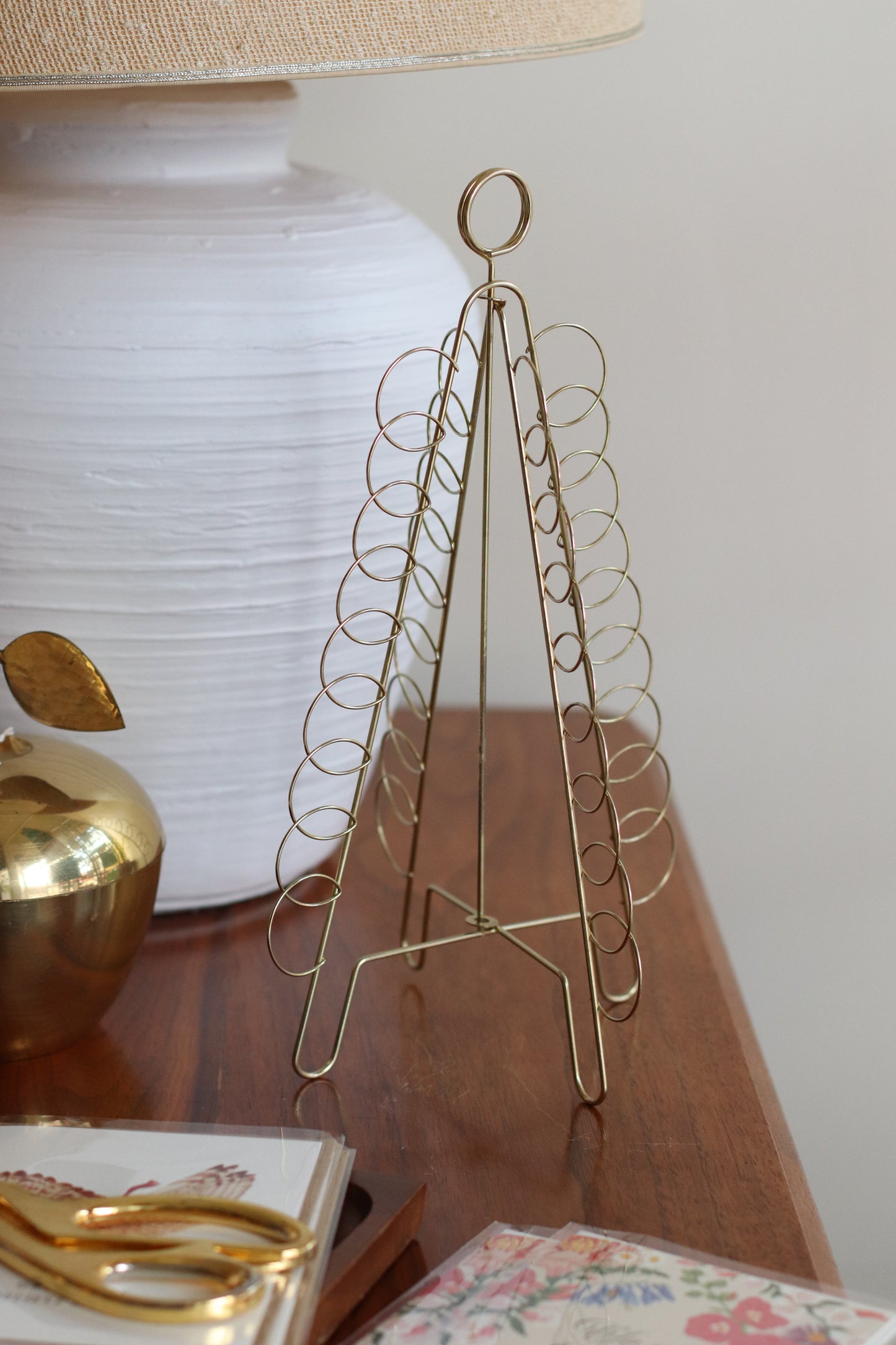 Gold Tree Card Holder