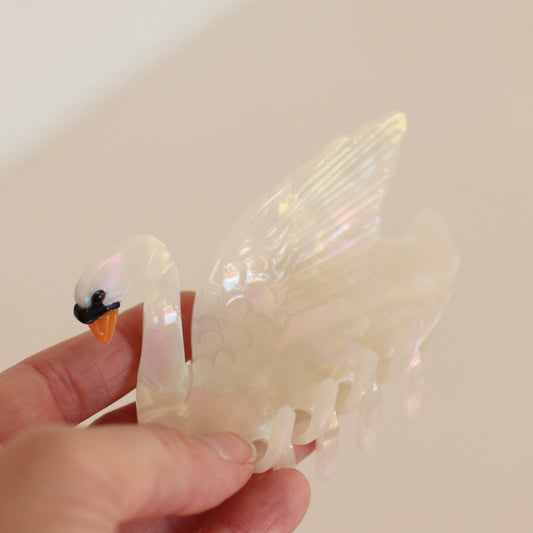 Diva | White Swan Hair Clip