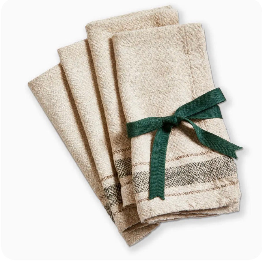 French Stipe Cotton Napkin