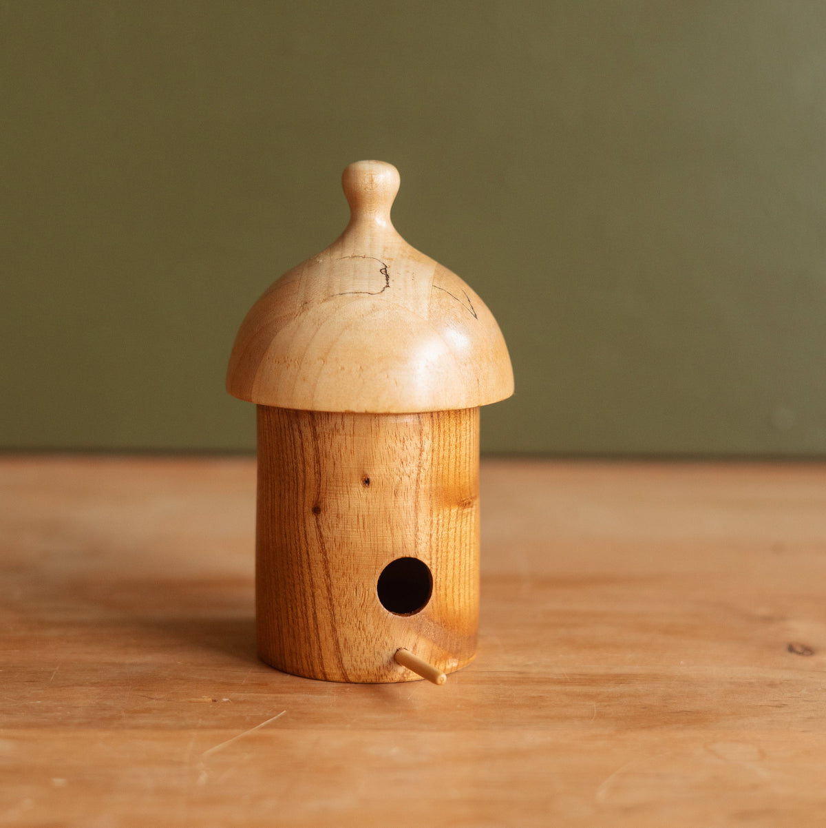 Tiny Handmade Wood Birdhouse