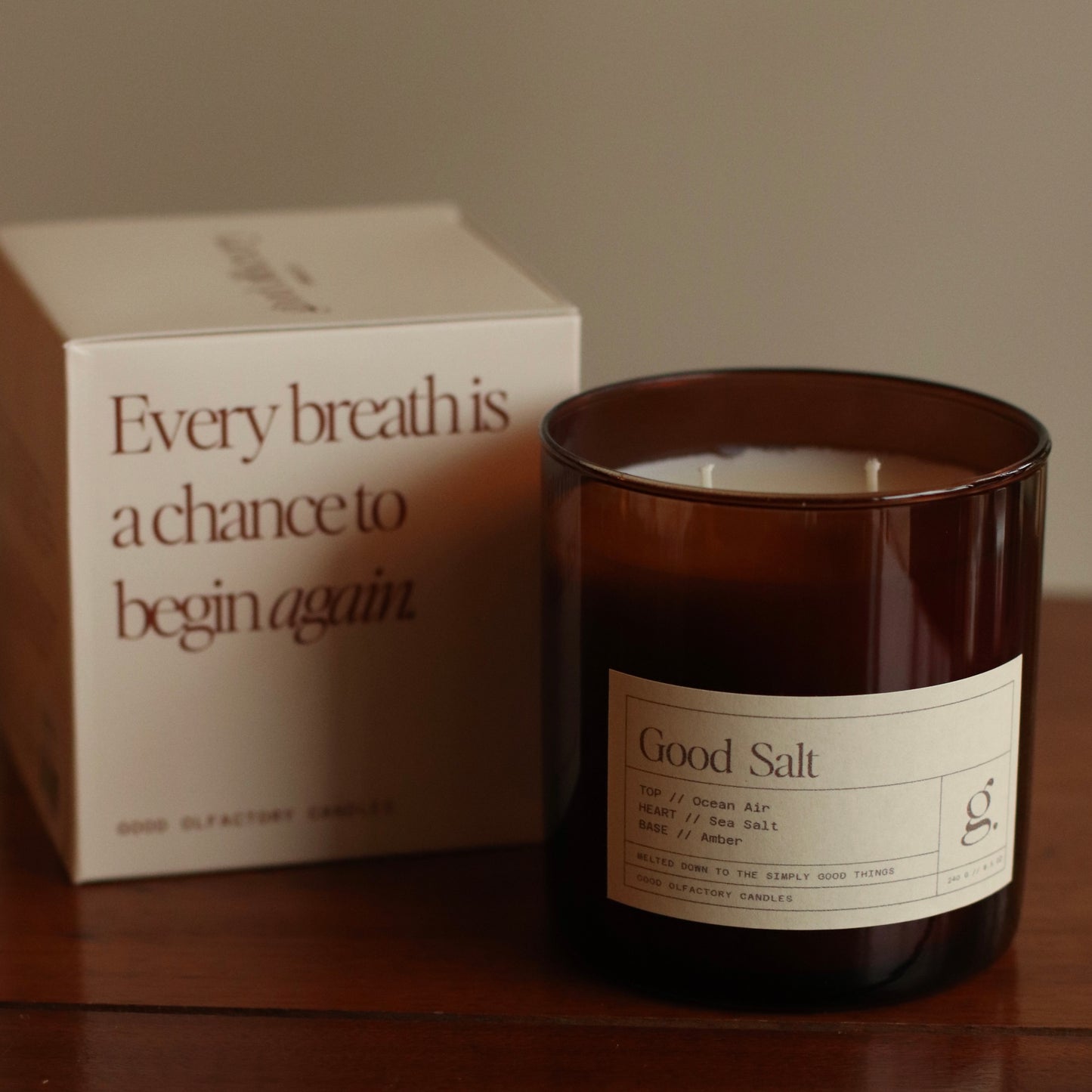 Good Olfactory Candles  | Good Salt 8oz Candle