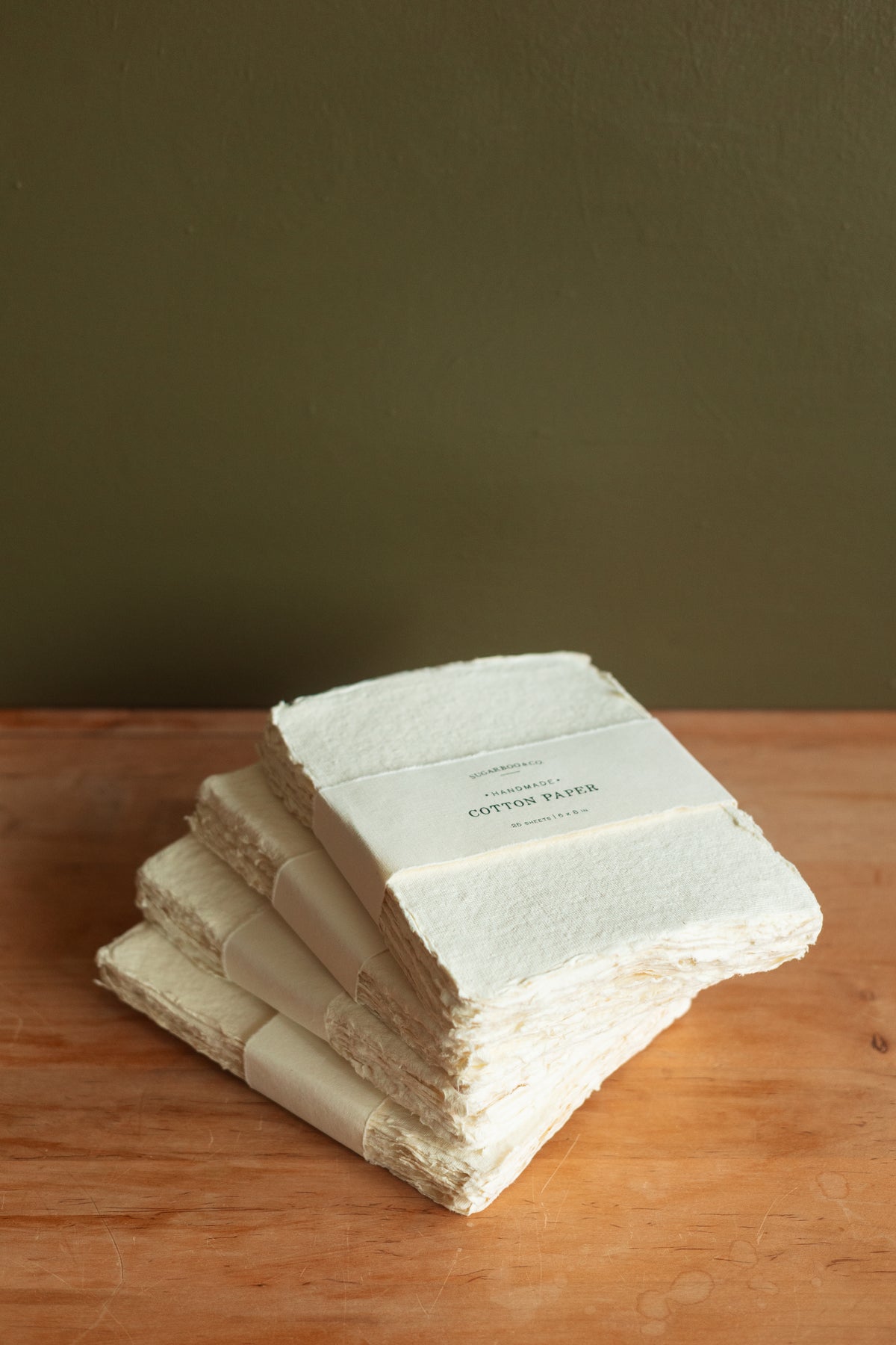 Handmade Cotton Paper Bundle, Cream