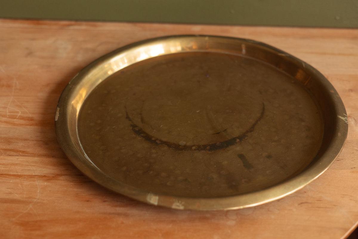 Hammered Brass Tray