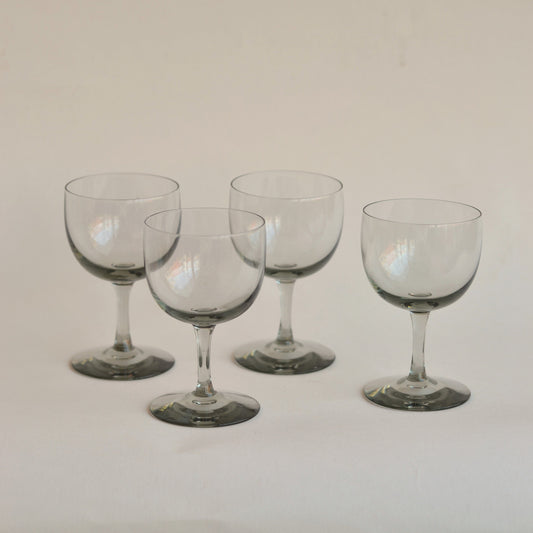 Smoked Sherry Glass, Set of 4