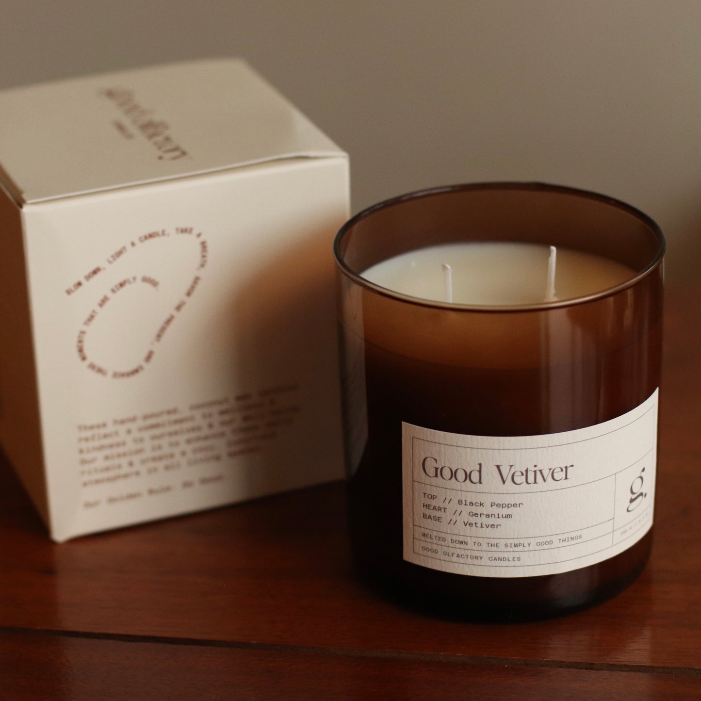 Good Olfactory Candles  | Good Vetiver 8oz Candle