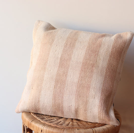 Kilim Pillow | Neutral Check, includes insert, 16"