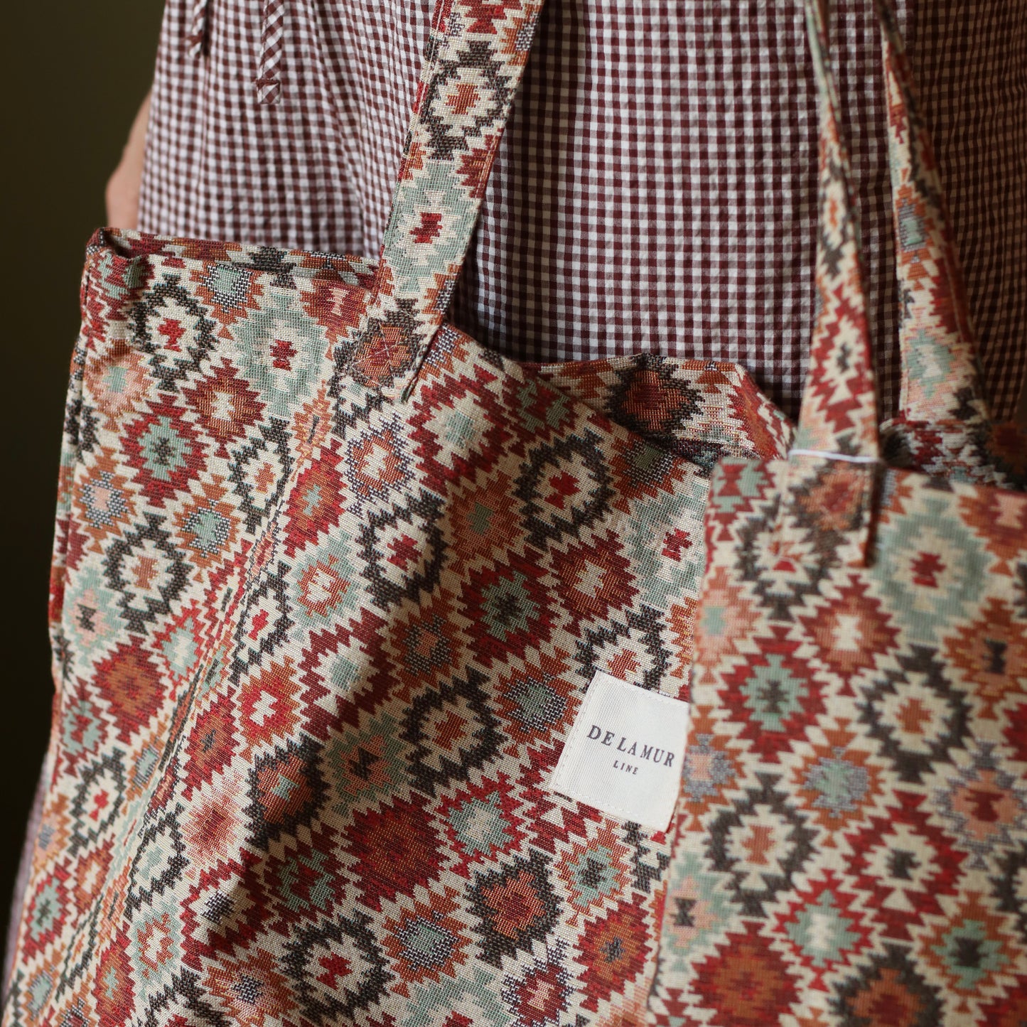 Dune Accessories | Geometric Jacquard Large Tote Bag