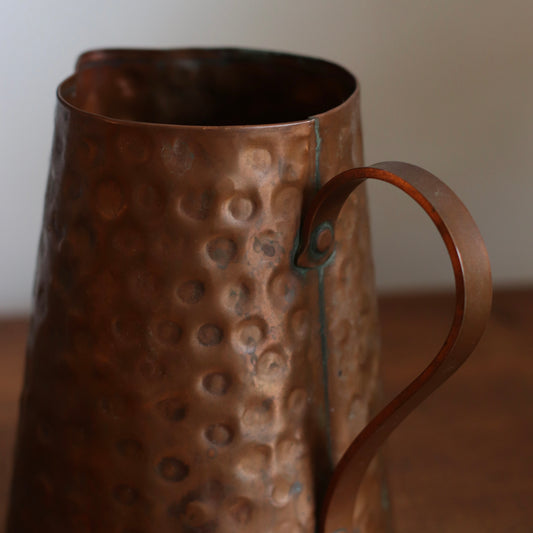 Hand Hammered Copper Jug