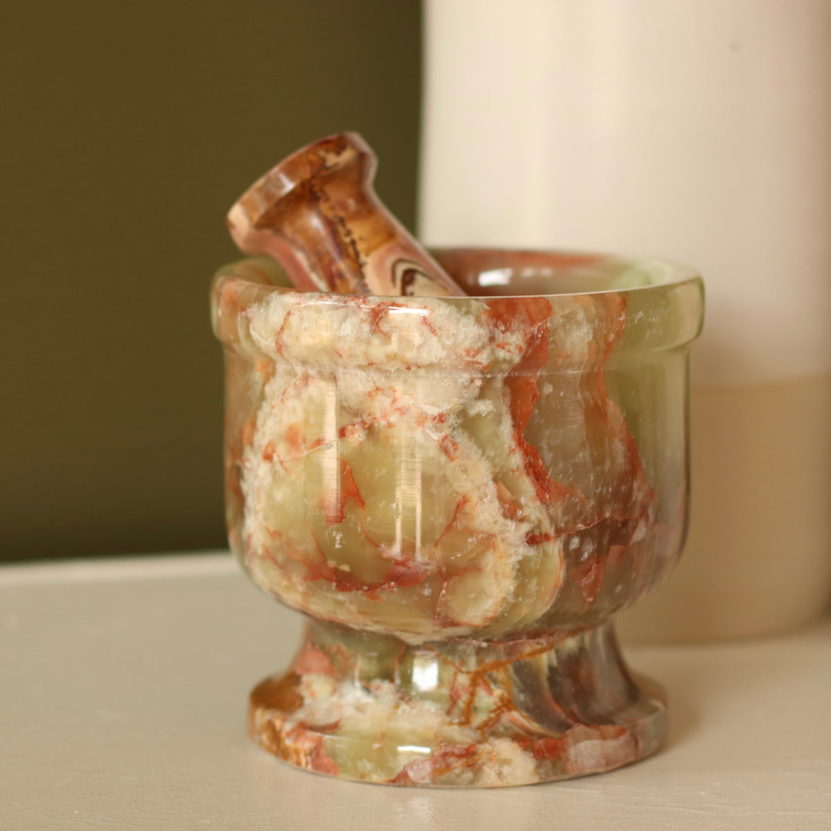 Dune Decor | Onyx Mortar and Pestle