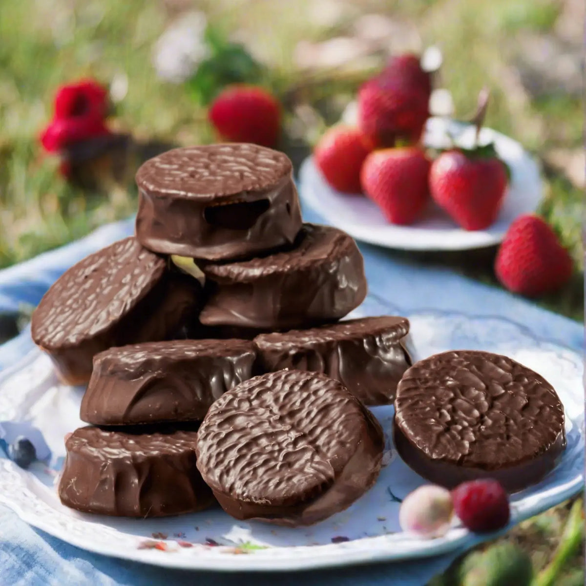 Chocolate Covered Alfajores Cookies, Box of 4
