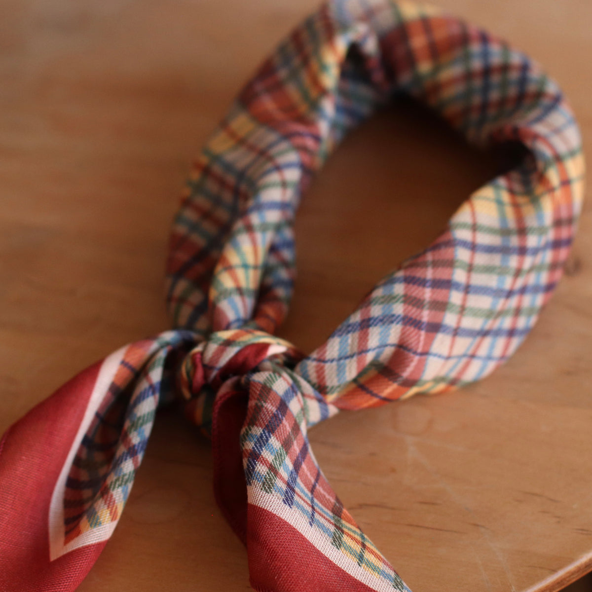 Dune Accessories | Vintage Inspired Plaid Scarf, Red