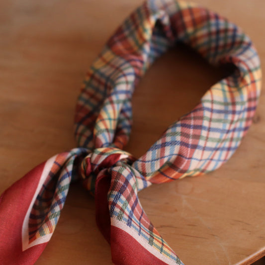 Dune Accessories | Vintage Inspired Plaid Scarf, Red