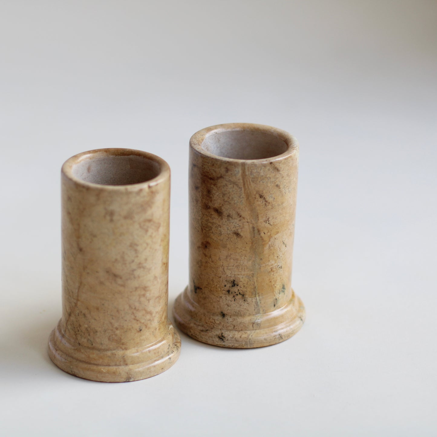 Carved Cylinder Stone Vase