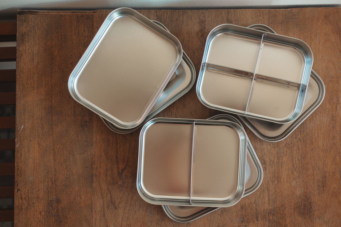 Fox Run | Stainless Steel Bento Lunch Box, choose your style