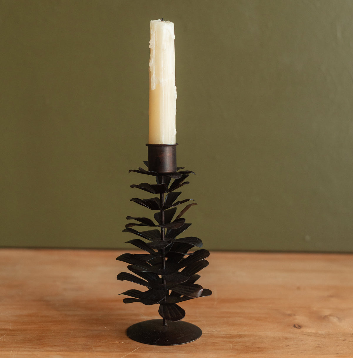 Dune Accents | Fall Metal Pinecone Candleholder