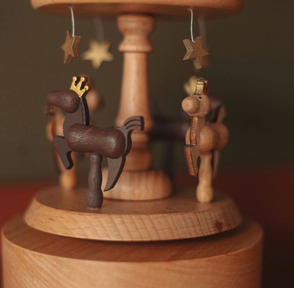 Royal Horse Carousel Wind Up Music Box