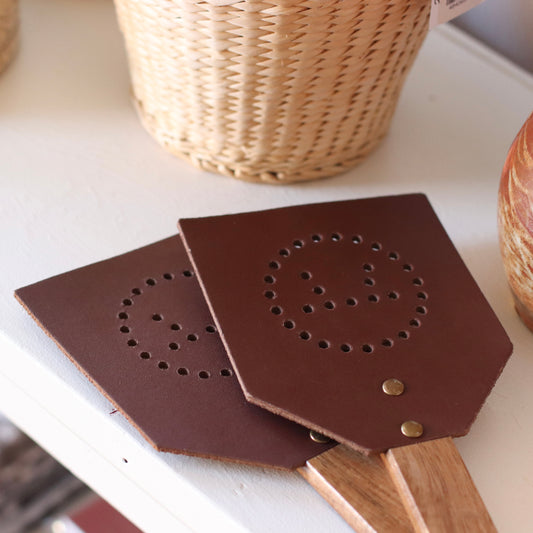Fox Run | Acacia and Leather Fly Swatter