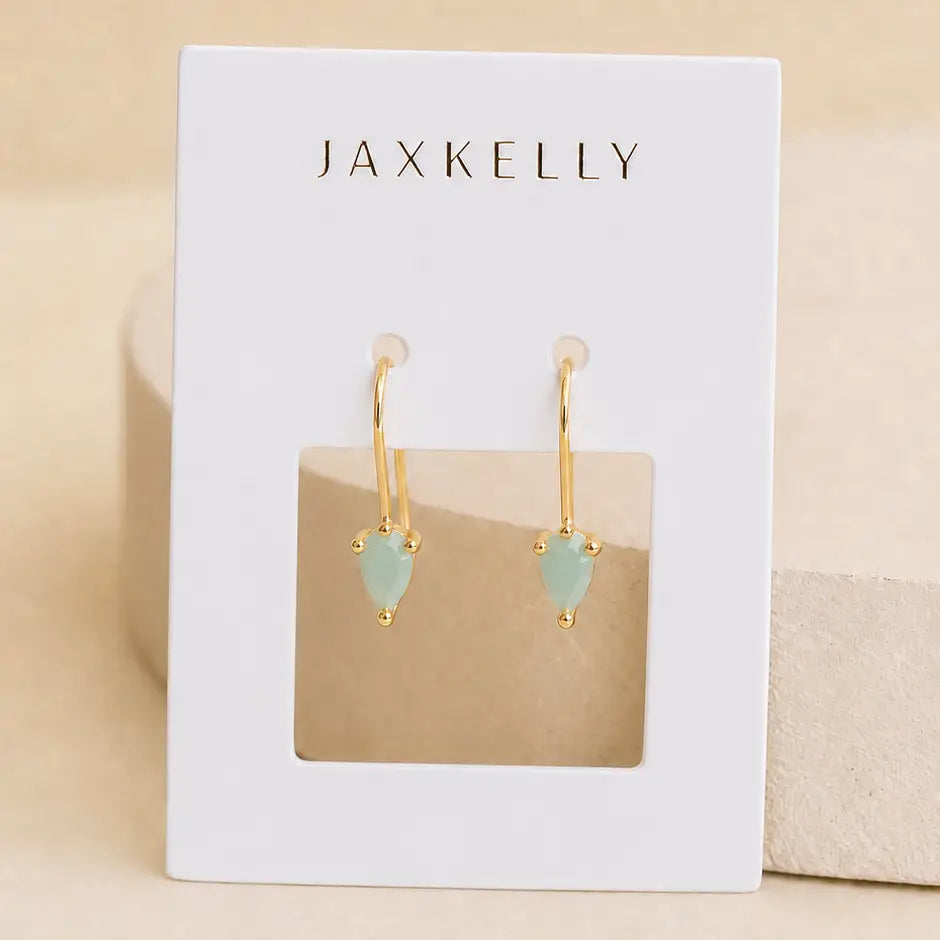 Jax Kelly | Dewdrop Mini Threaders, Amazonite