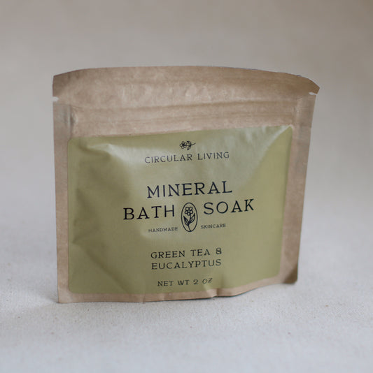 Circular Living | Mineral Bath Soak Sachet, Green Tea & Eucalyptus