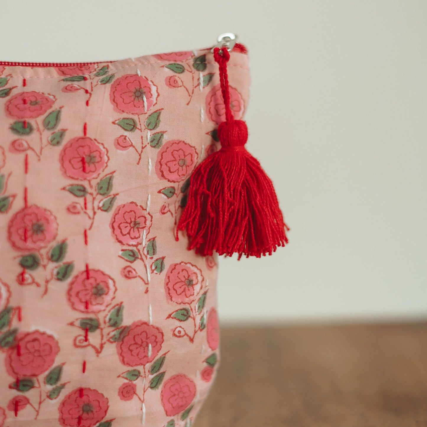 Matr Boomie Fair Trade | Kantha Zippered Pouch, choose your style