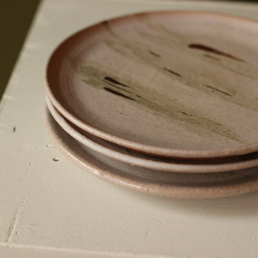 Studio Pottery Small Plate, Set of 3