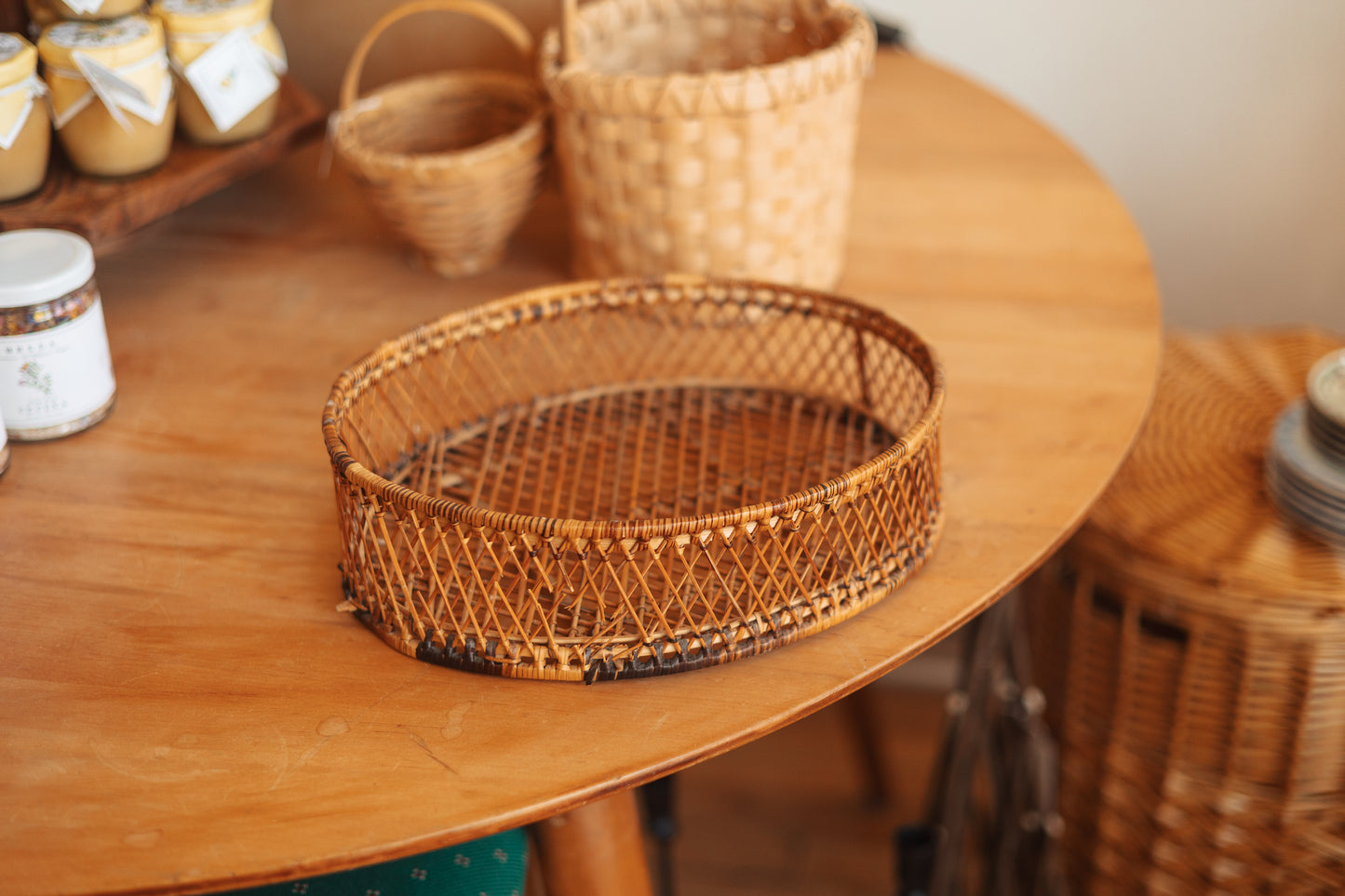 Wicker Makeup Tray