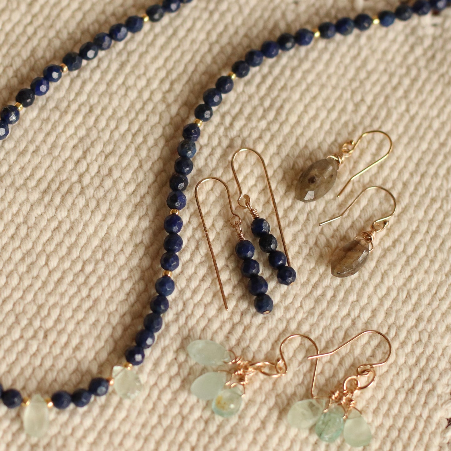 Cire’ Alexandria | Aquamarine Cluster Dangles, 14k Gold Filled