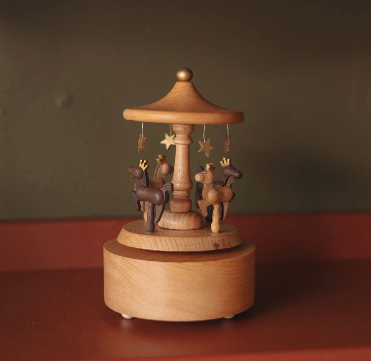 Royal Horse Carousel Wind Up Music Box