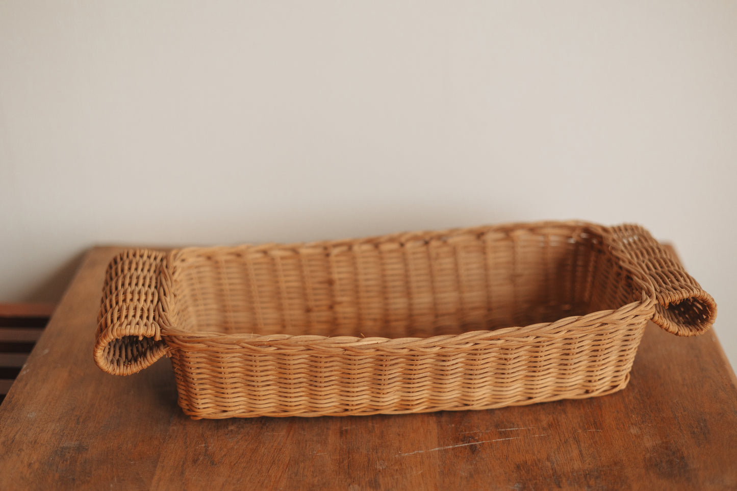 Long Rolled Handle Bread Basket