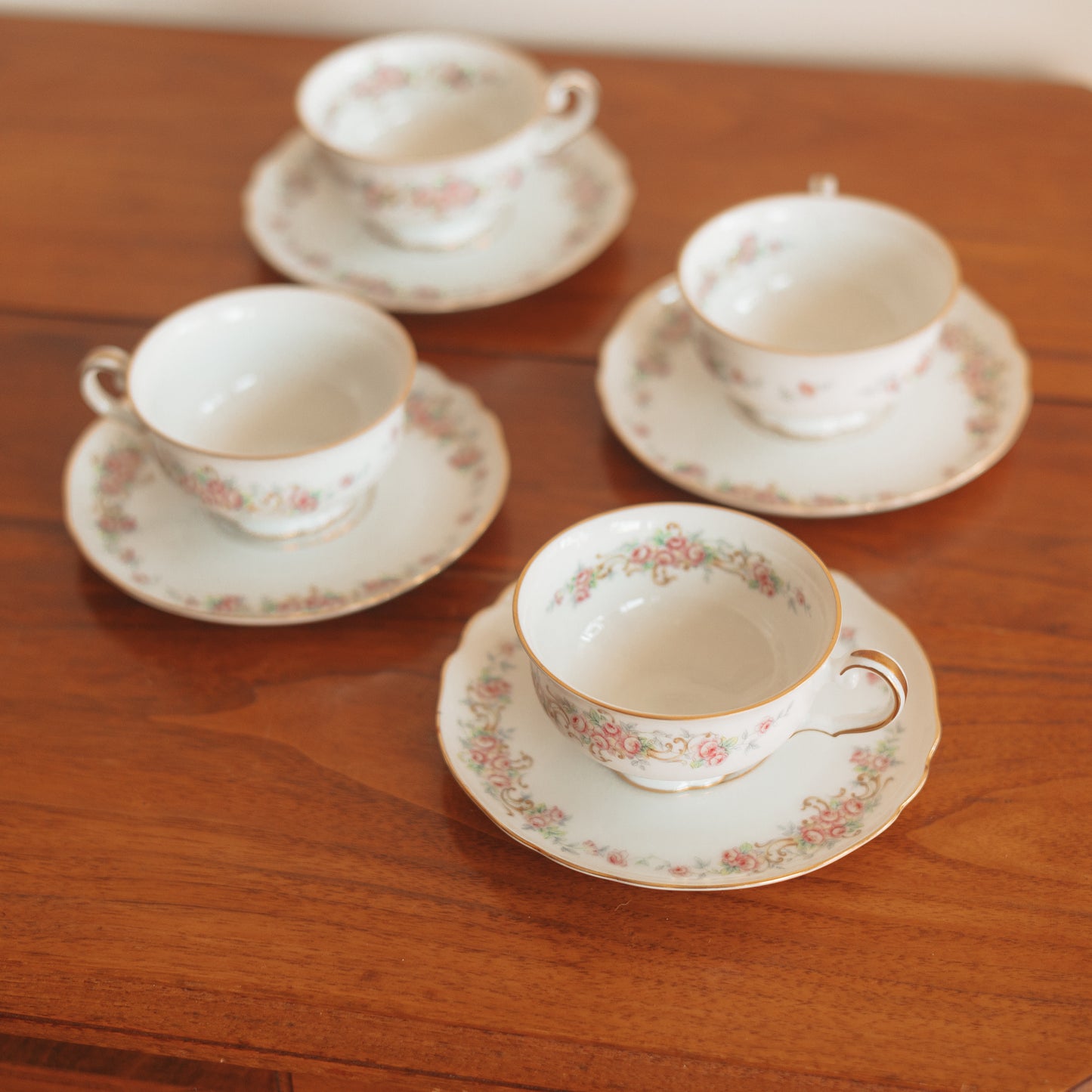 Paul Muller Floral Teacup and Saucer
