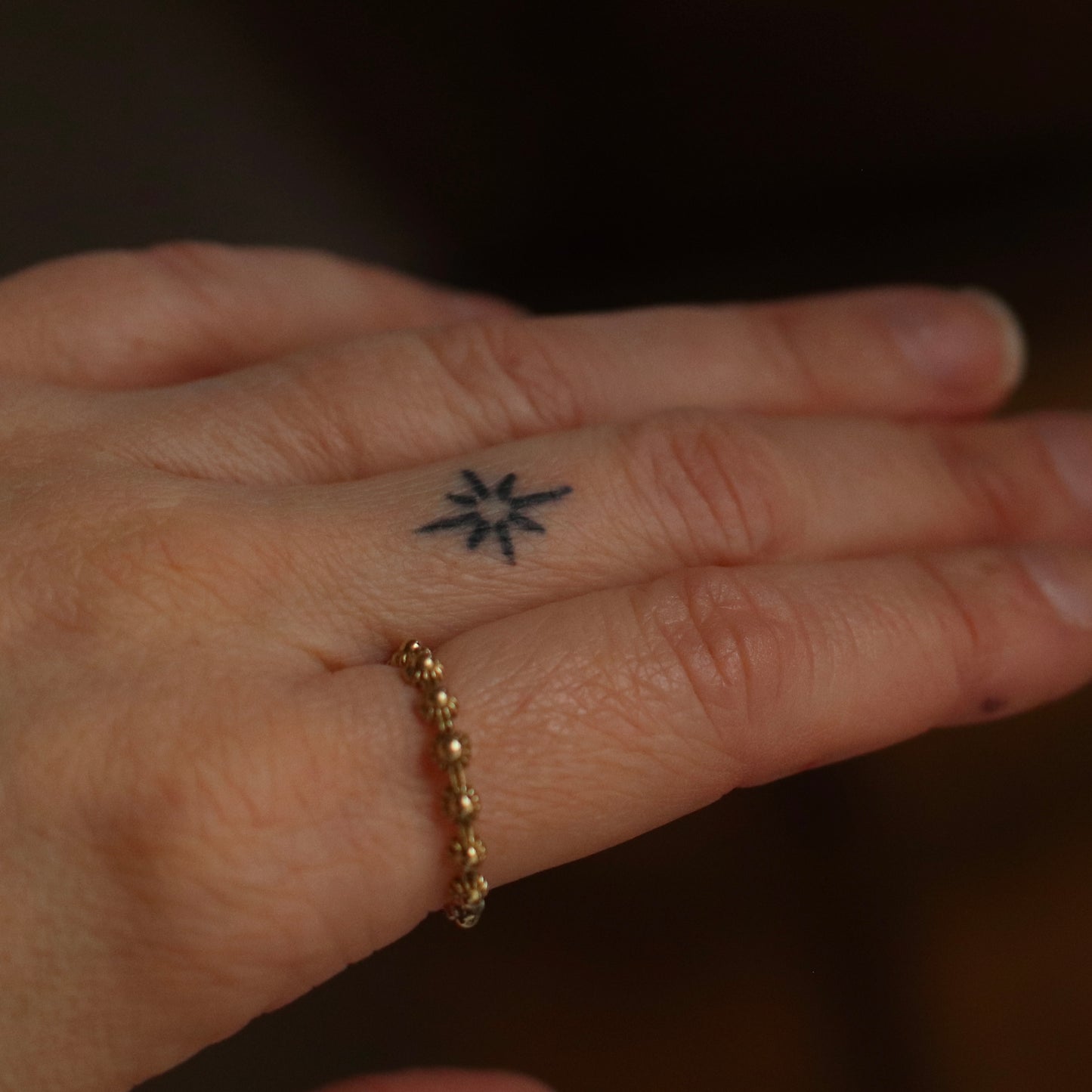 Baizaar | Brass Flower Band Ring