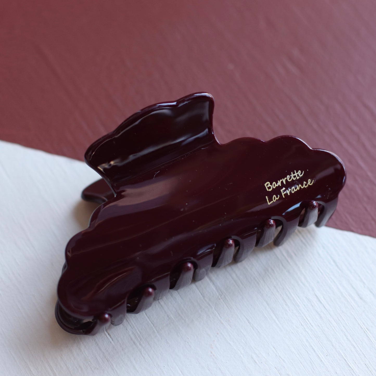 Dune Clips | Scallop Edged Clip, Chocolate