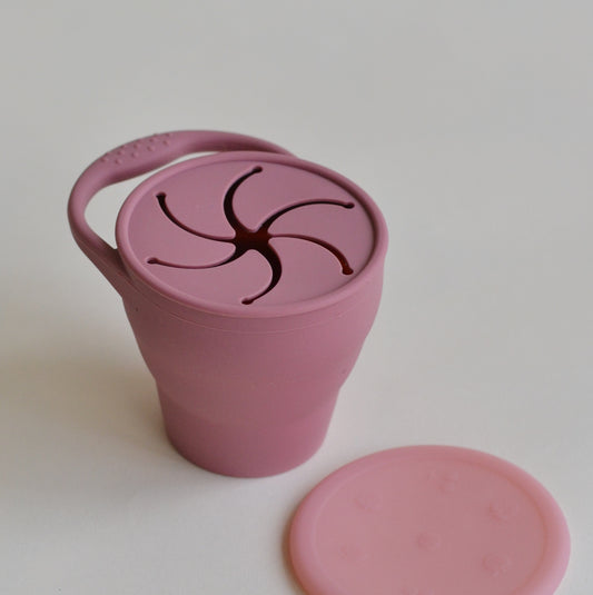 Ed & Co | Silicone Snack Cup, Rose