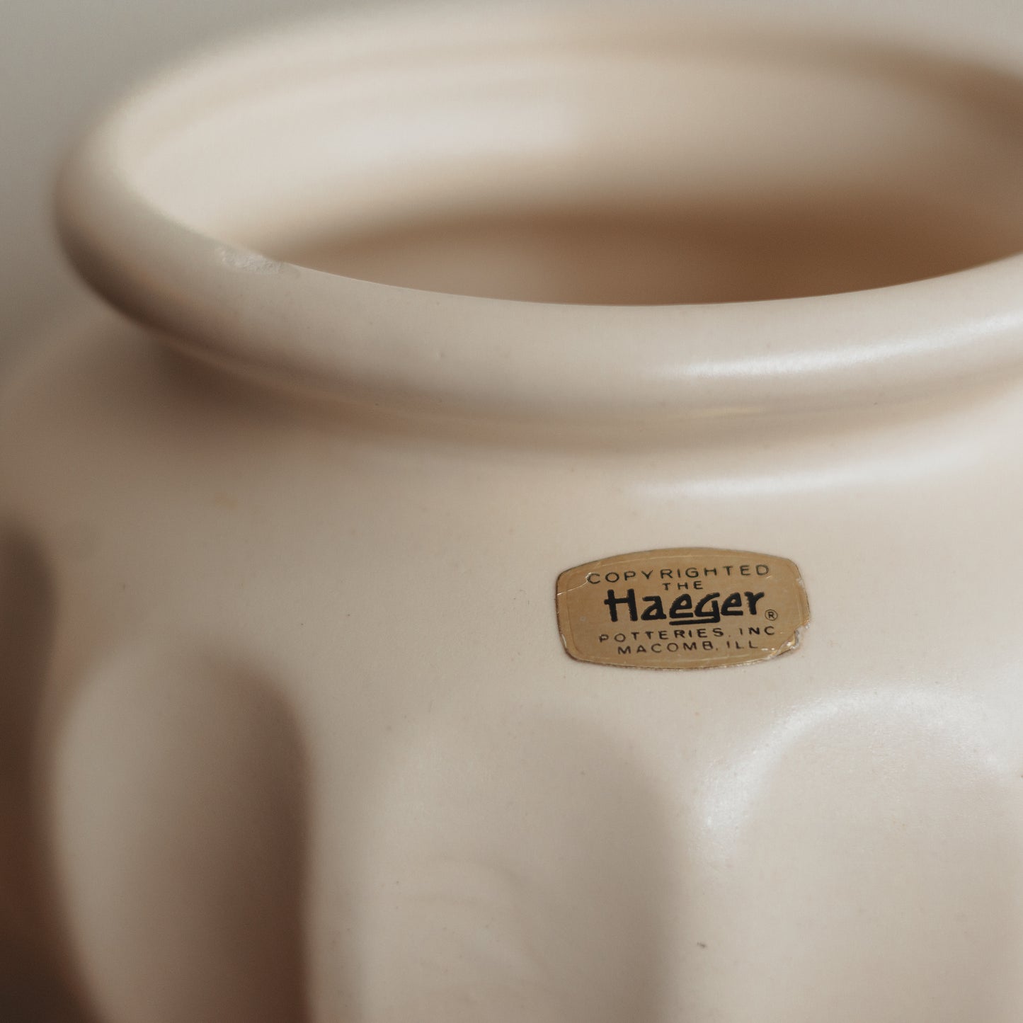 Vintage Haegar White Planter