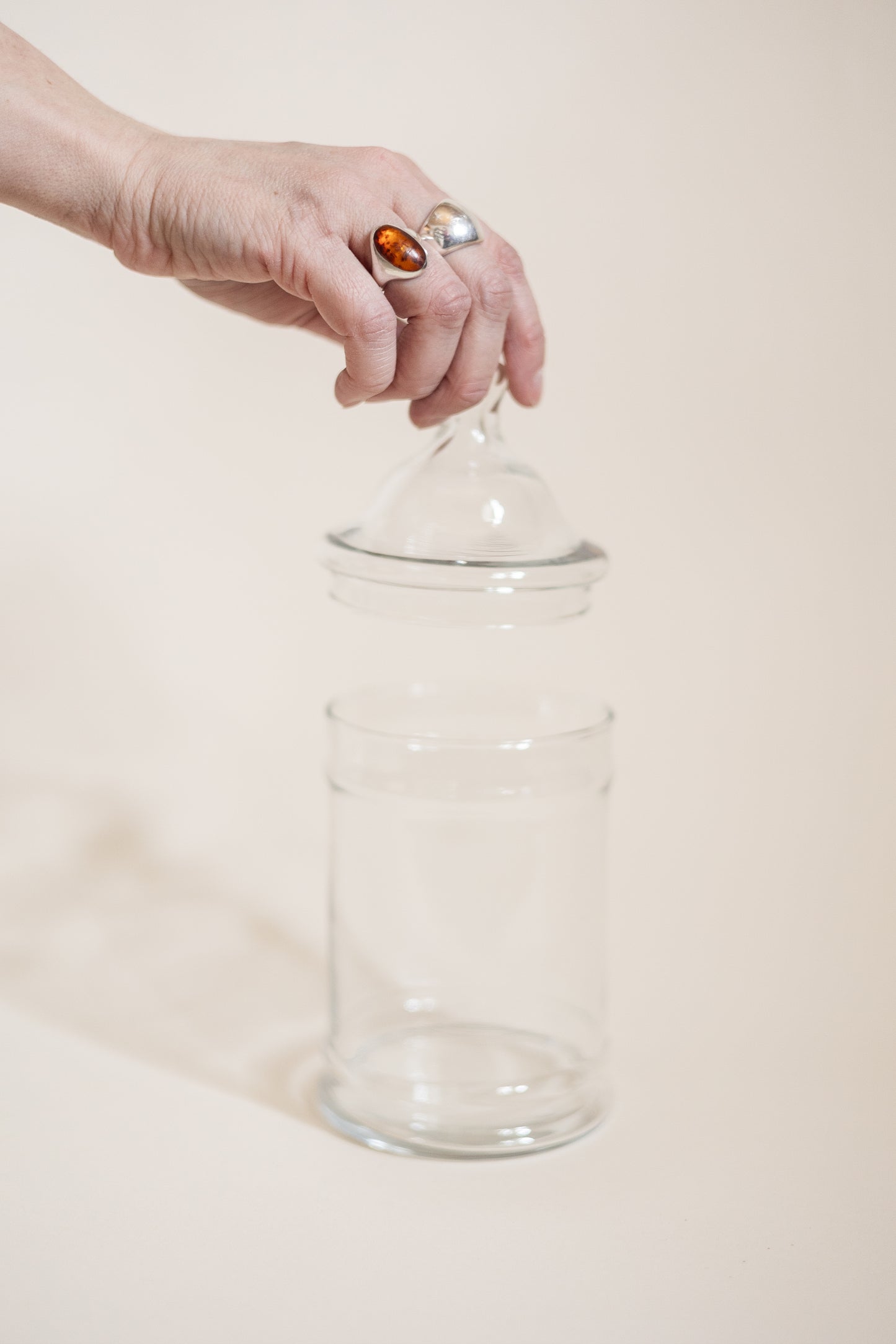 Lidded Large Apothecary Jar