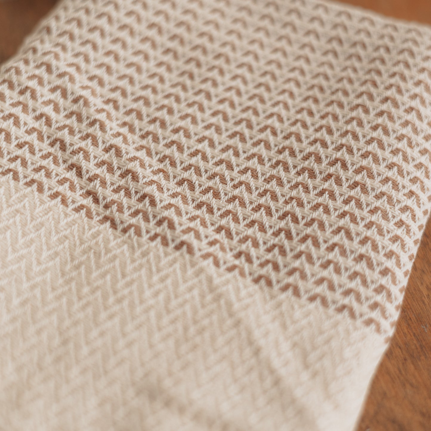 Turkish Towel | Taupe Diamond Patterned Hand Towel, Cotton
