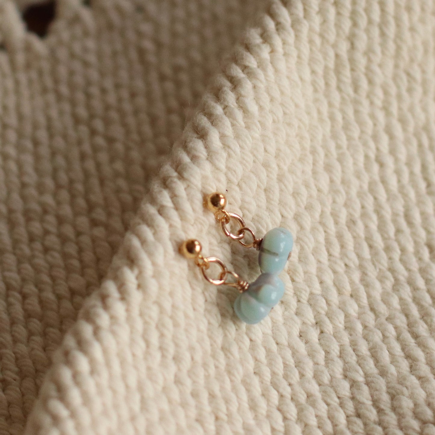 Cire’ Alexandria | Carved Purple Opal Gemstone Drops, 14K Gold Filled