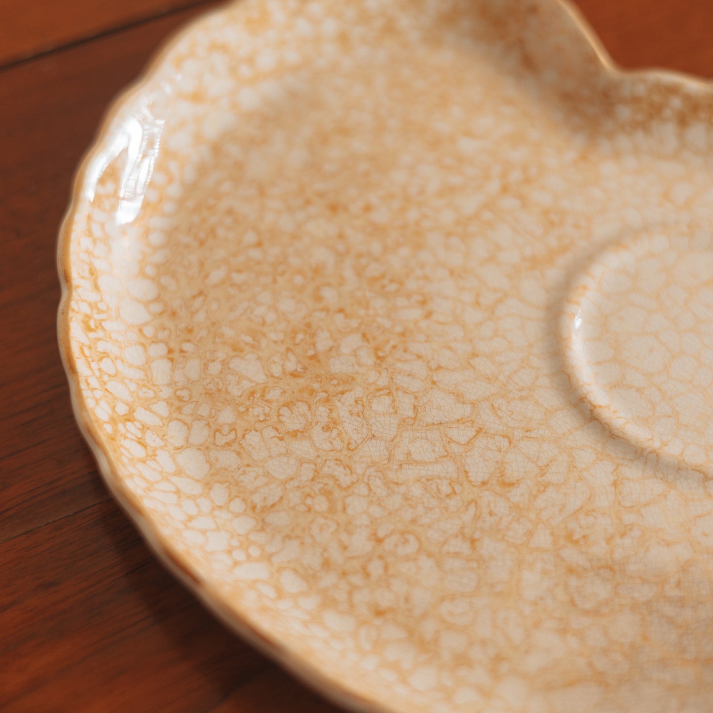 Gold Marbled Trinket Plate