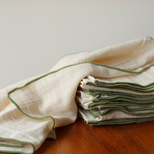 Danica Heirloom | 100% Cotton Kitchen Towel, Olive Branch Edged