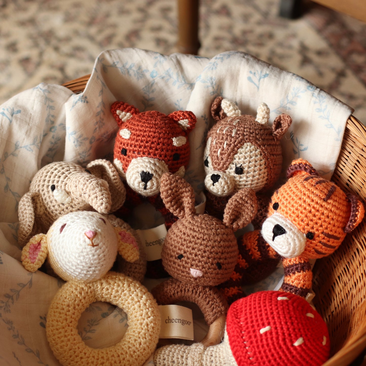 Cheengoo | Bunny Teething Rattle