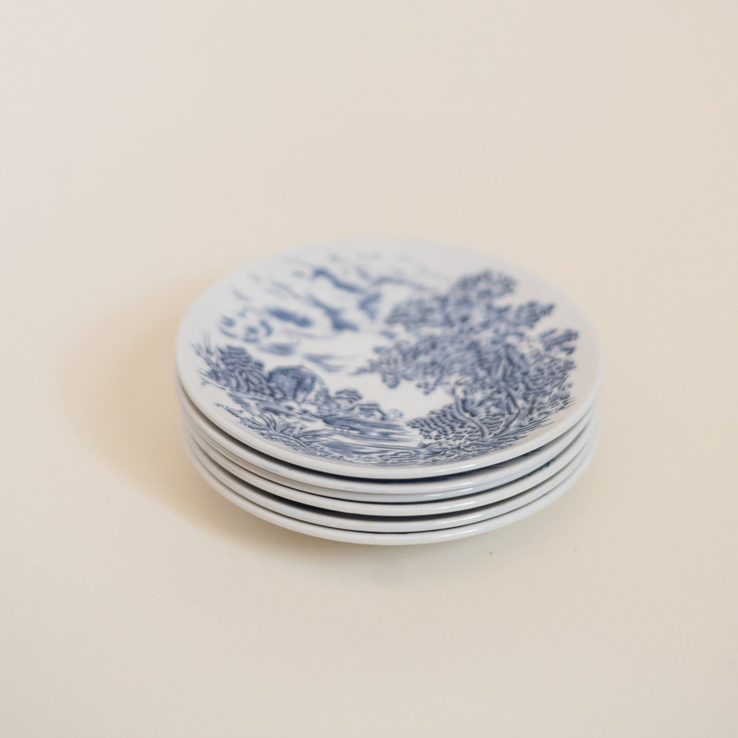 Countryside Wedgwood Saucer Plates, Set of 6