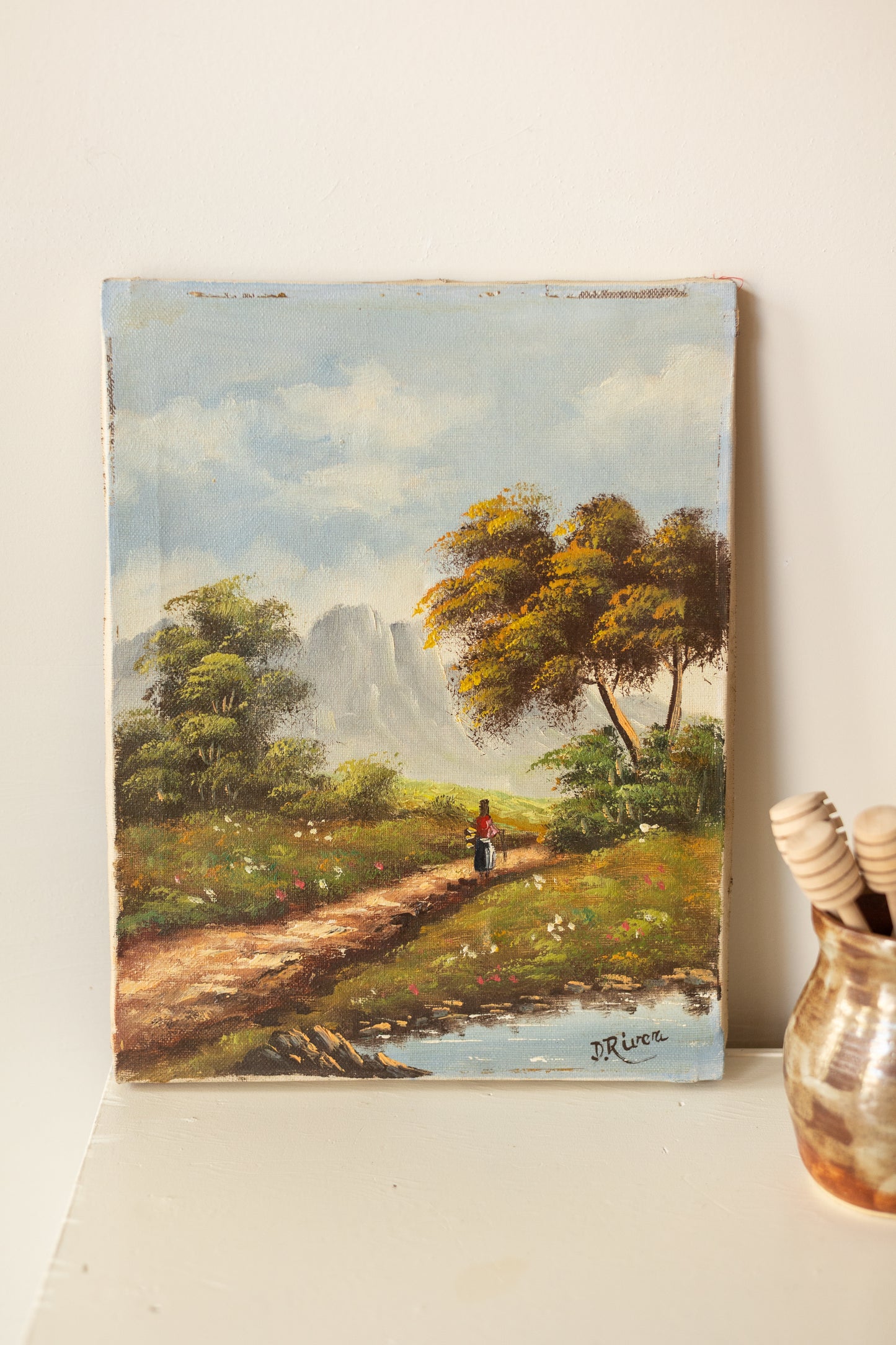Dune Vintage Art | Solitary Walk Landscape Painting