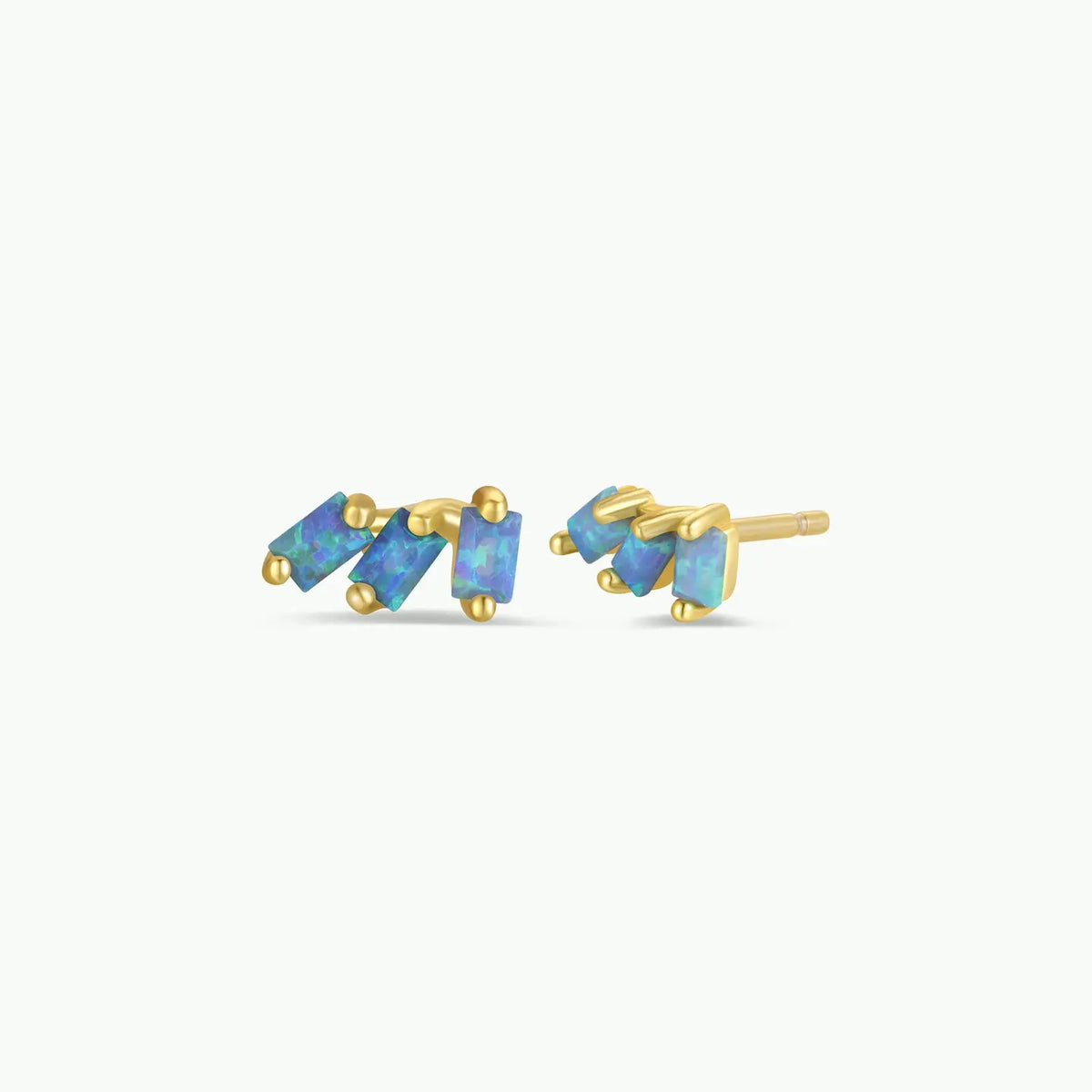 Jax Kelly | Offset Trio Studs, Fire Opal