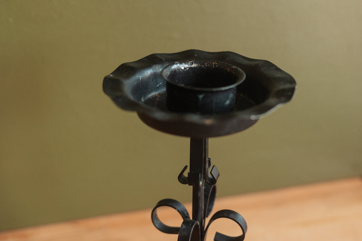 Gothic Wrought Iron Candleholder