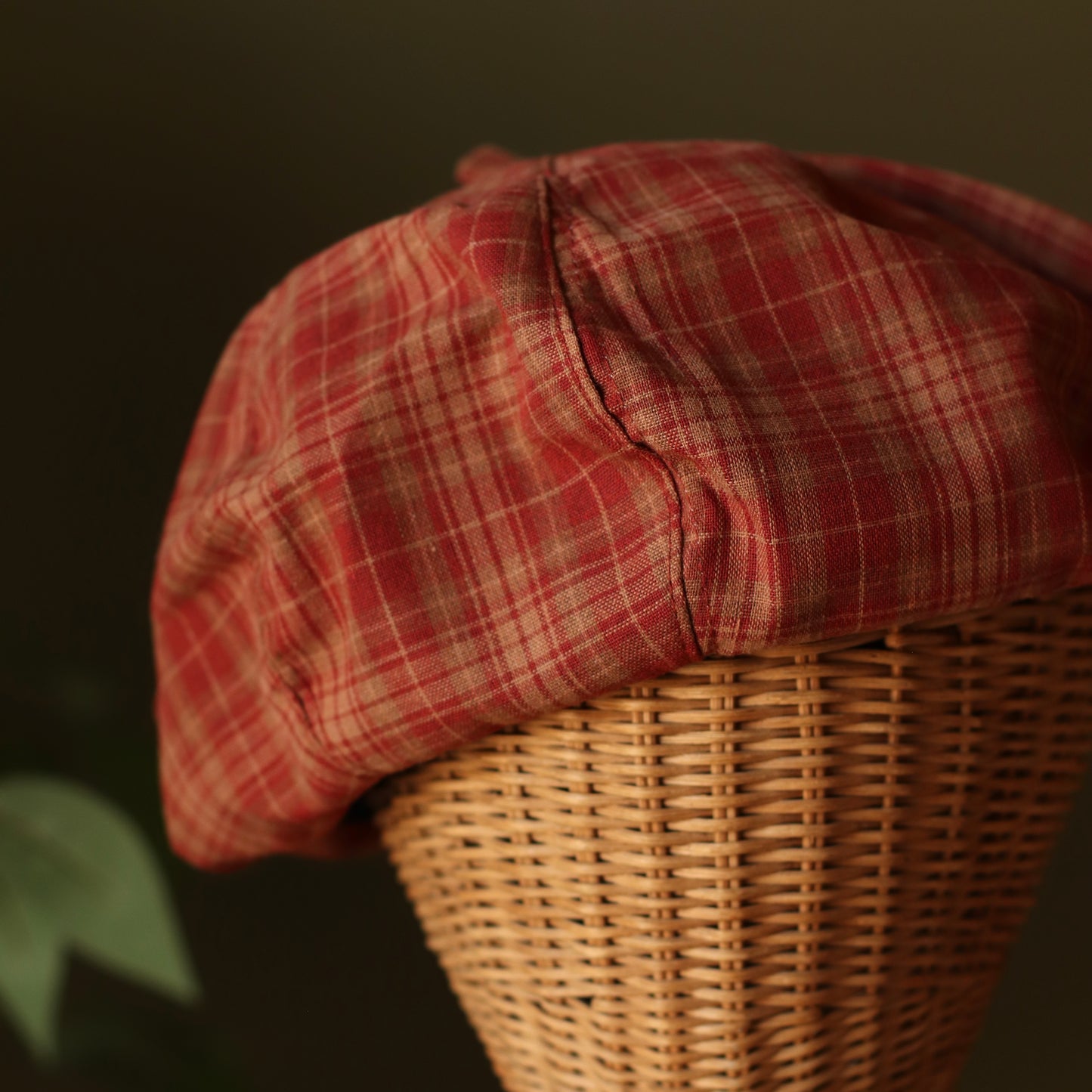 Dune Accessories | British Style Plaid Beret, Rust