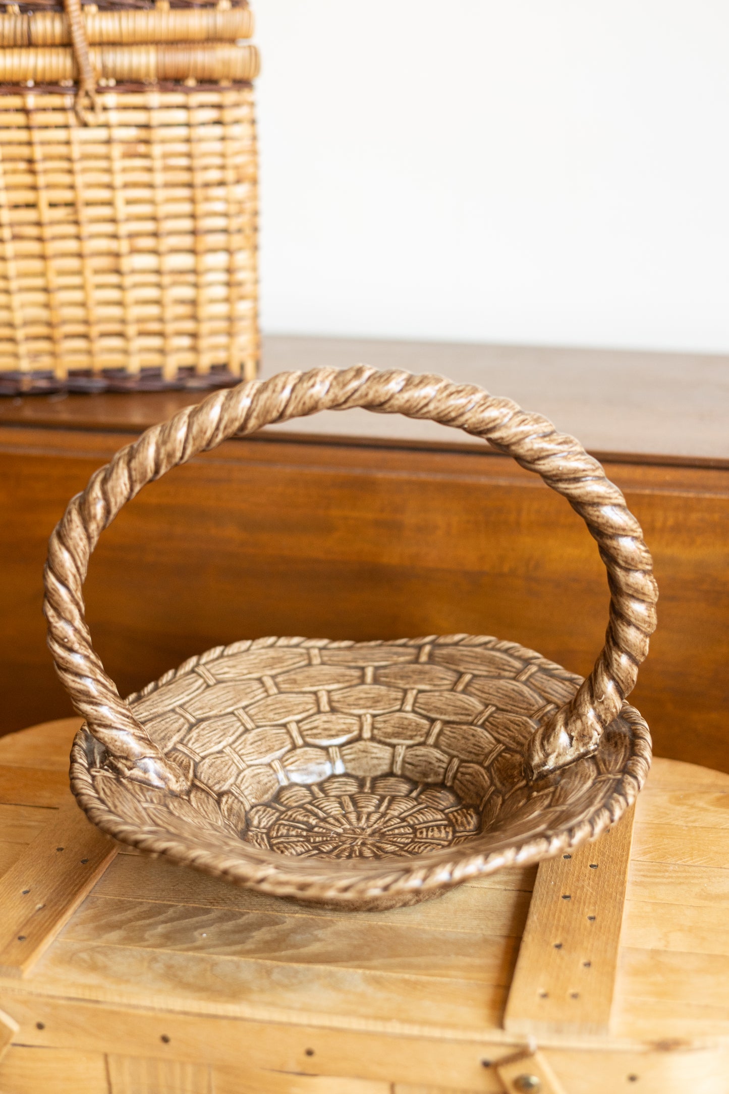 Ceramic Handled Basket