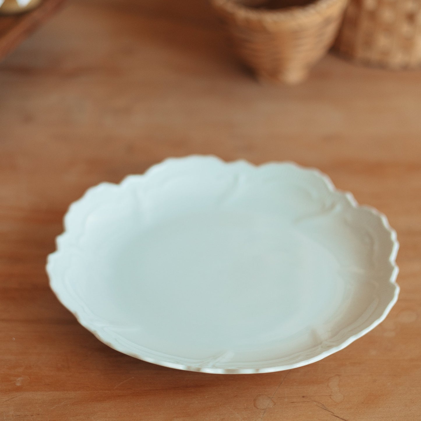 White China Serving Plate